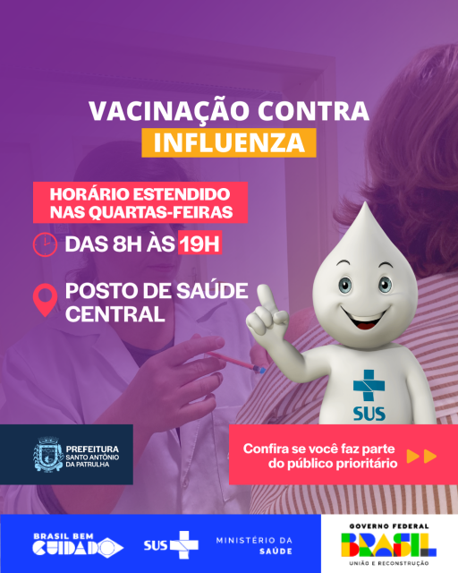 Campanha Nacional de Vacinação contra a Influenza!